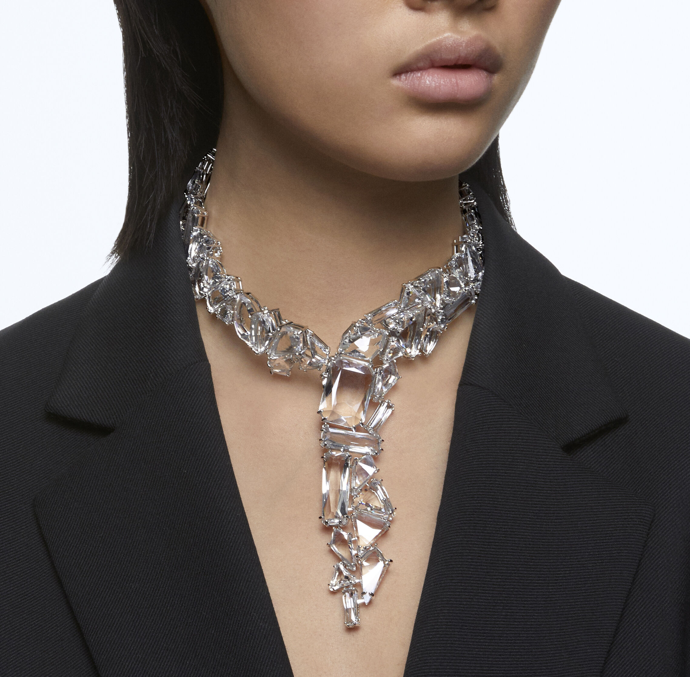 Buy Swarovski Mesmera necklace Oversized crystals White Rhodium